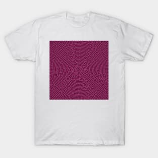 Radial Turing Pattern Square (Purple Pink) T-Shirt